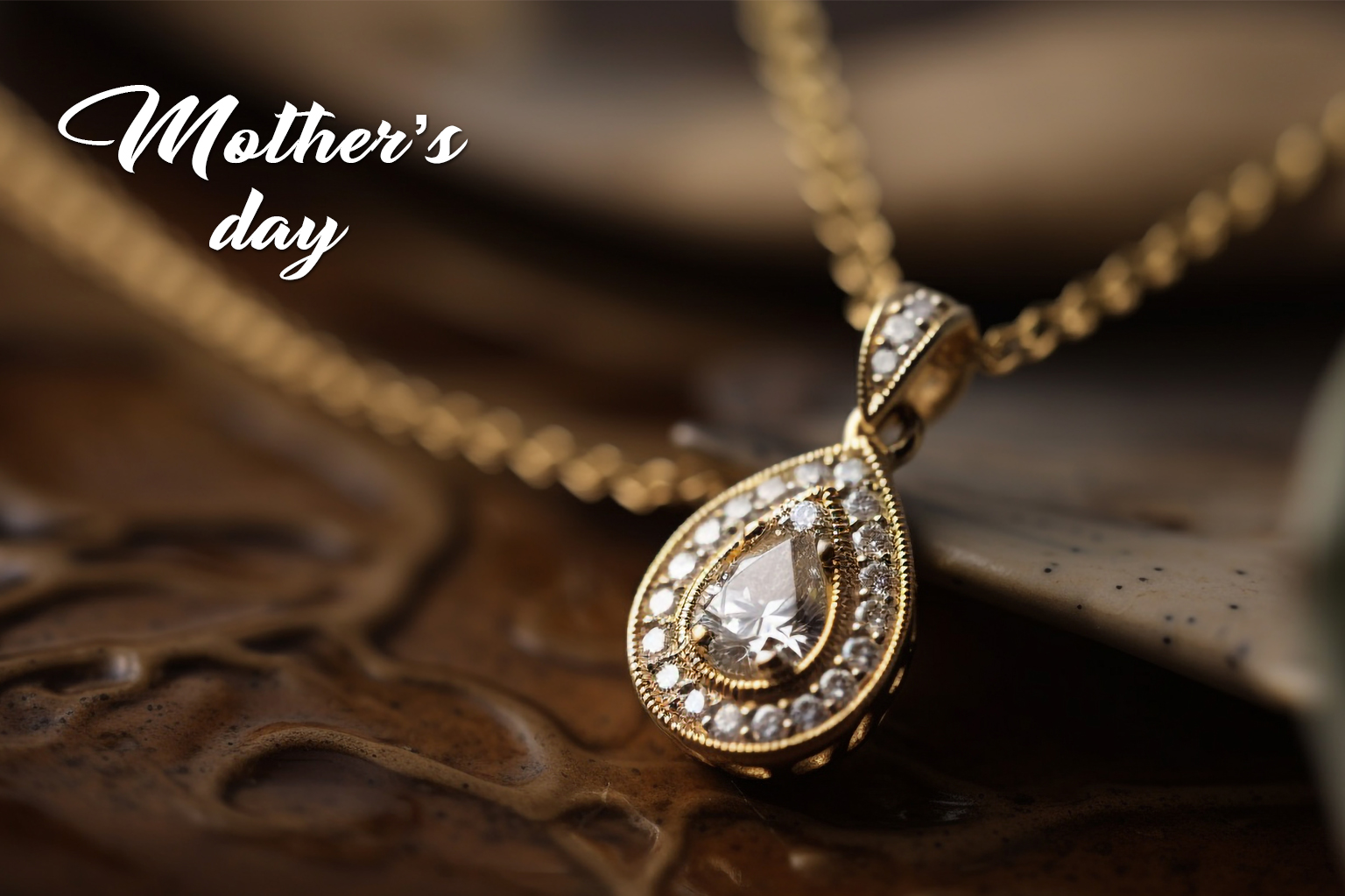 Mother's Day jewelry gifts for mom including birthstone necklaces, pearl bracelet and bangles flatlay