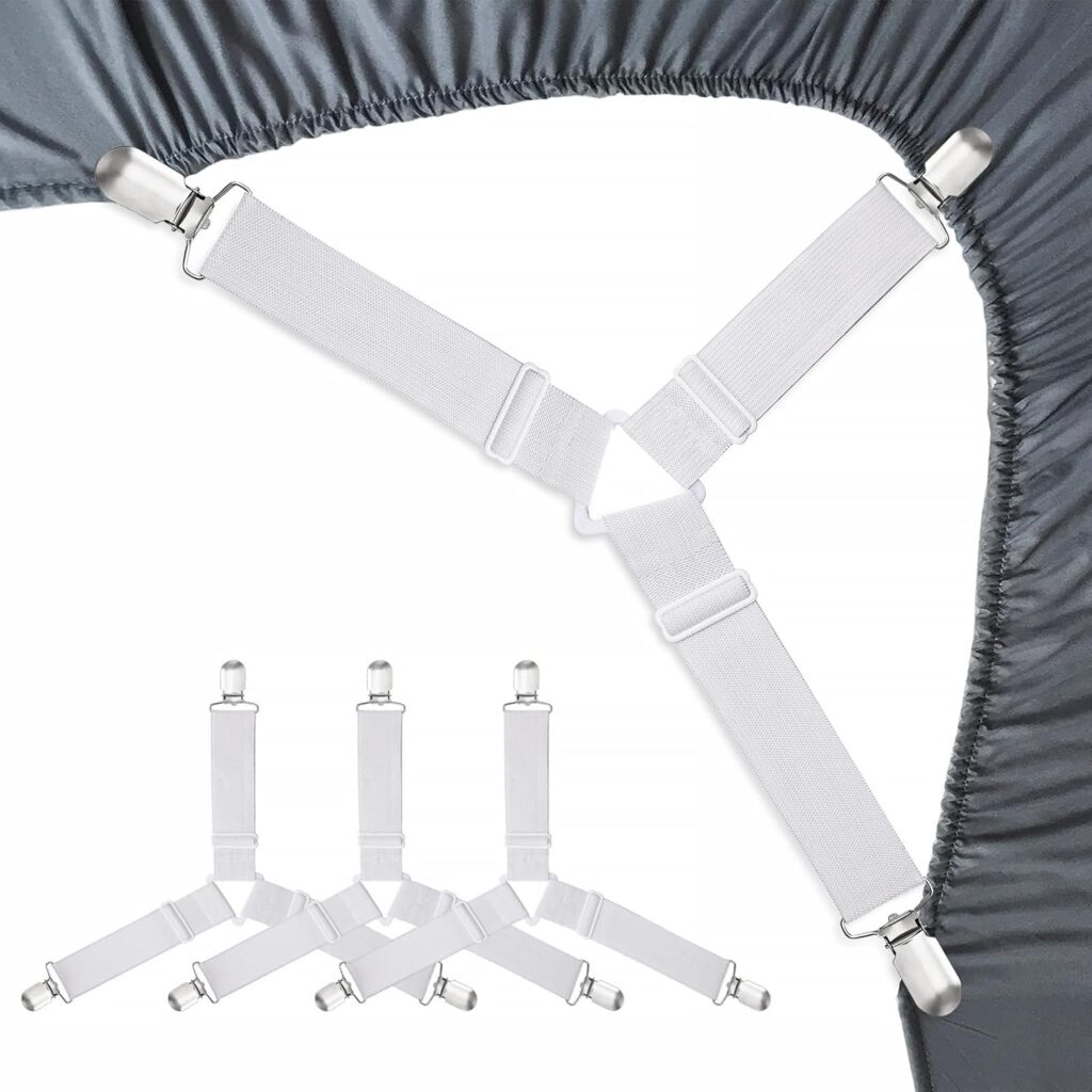 Bed Sheet Holder Straps 4 Pack