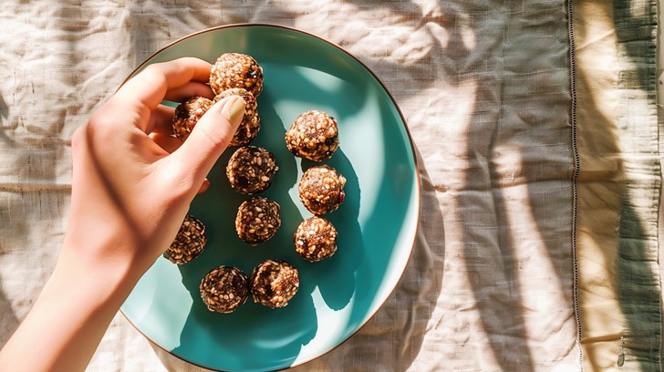 energie ball on a plate