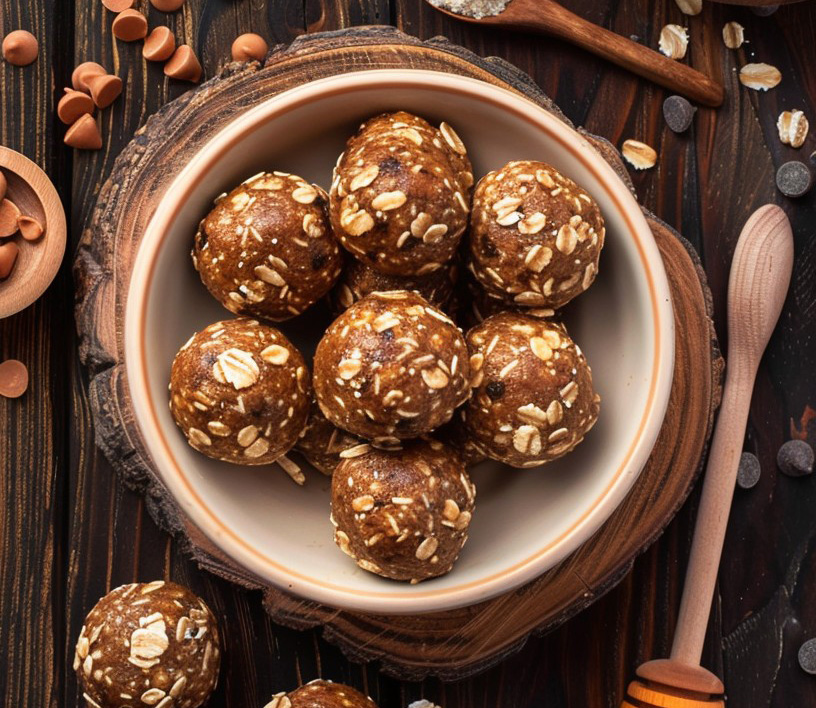 energie ball oatflakes on it