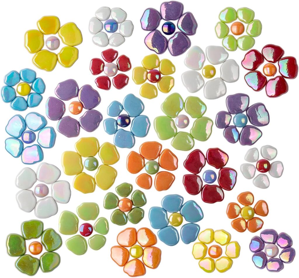  Petal Mosaic Pieces for Garden Decoration
