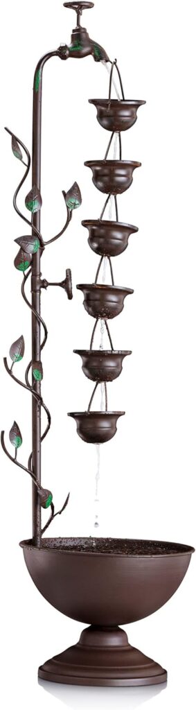 outdoor tiered vintage water fountain for garden