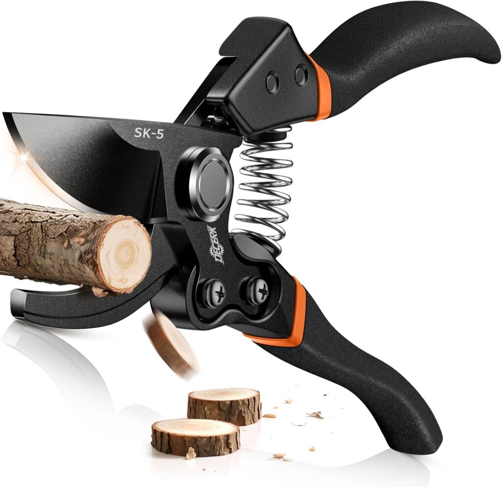 professional bypass pruning shears for roses