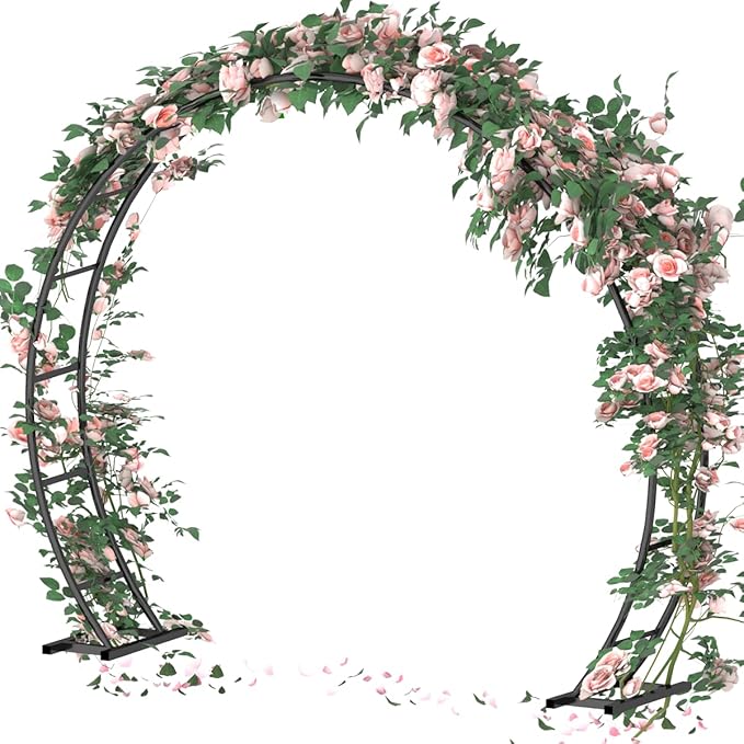 metal wedding arch for climbing roses