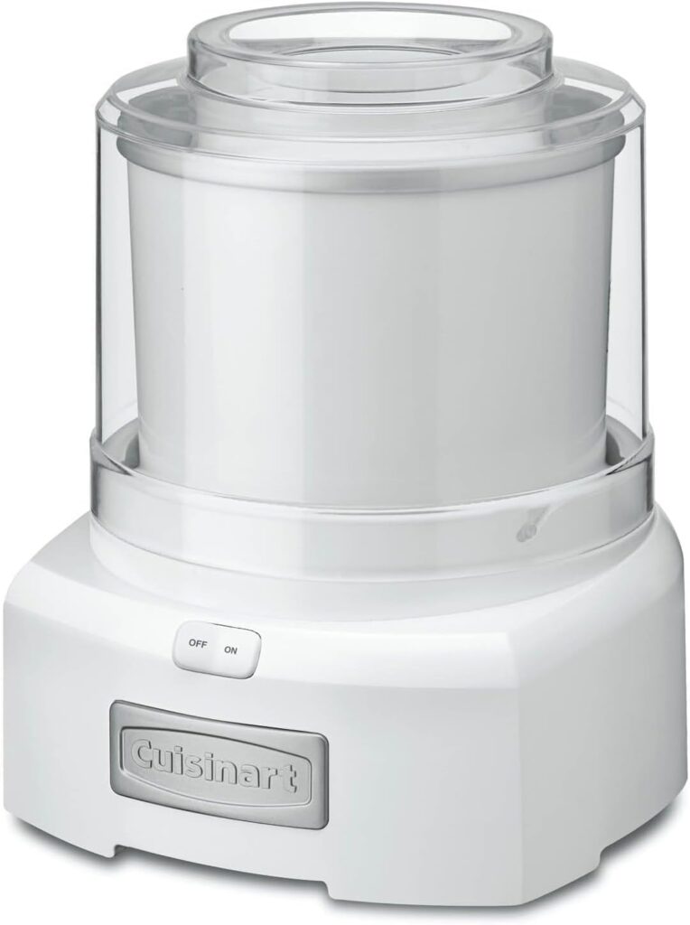 Cuisinart ice cream maker for easy homemade ice cream recipes