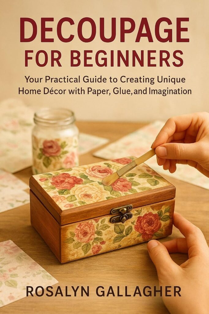 Decoupage for Beginners book cover practical guide to home decor with paper and glue
