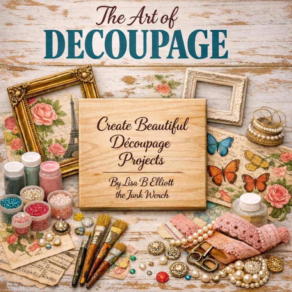 Decoupage Made Easy book cover beautiful decoupage projects for beginners