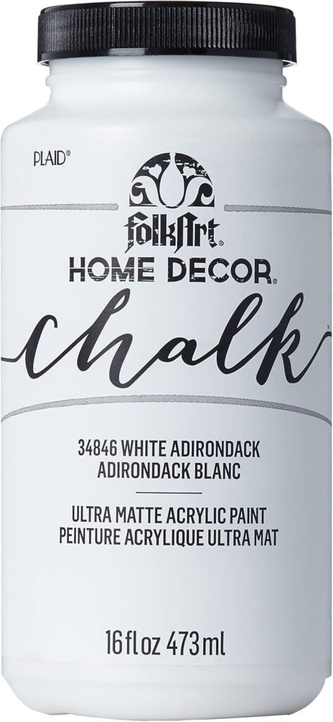 folkart home decor chalk paint white for terracotta