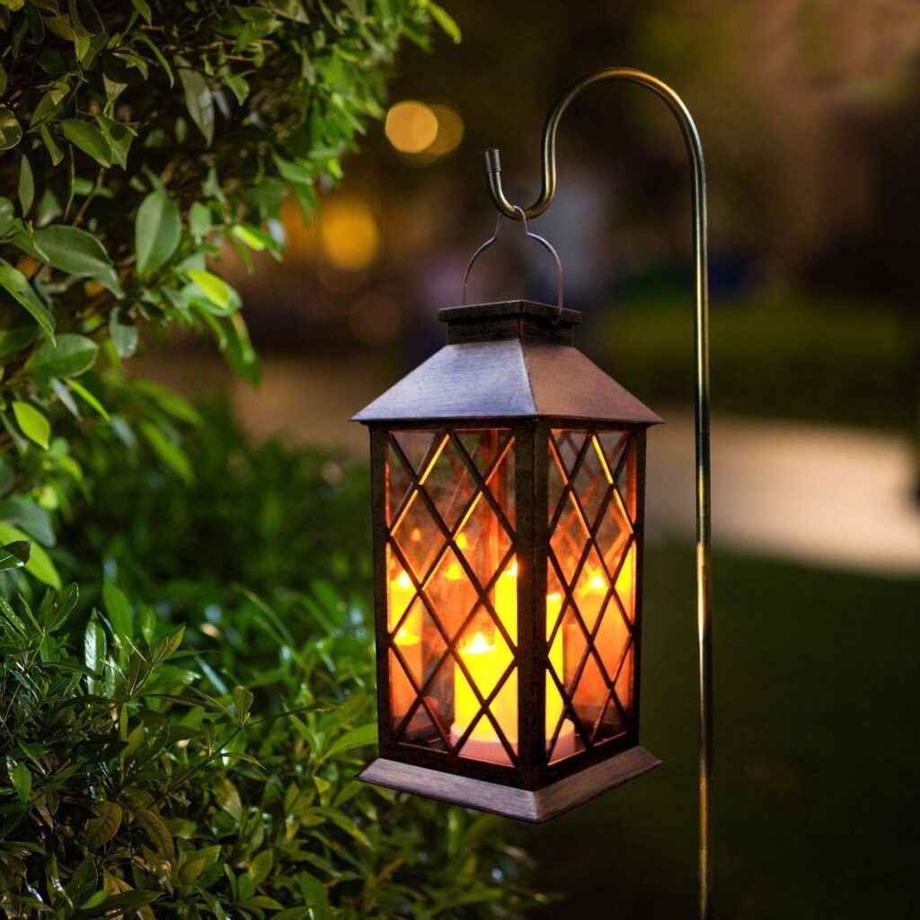 garden solar hanging waterproof lanterns pvc