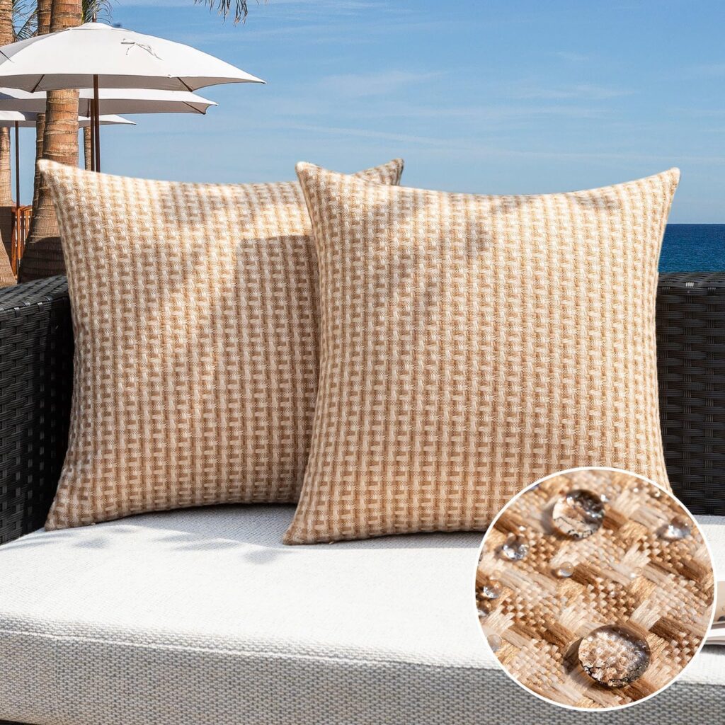 kevin textile outdoor waterproof throw pillow covers woven