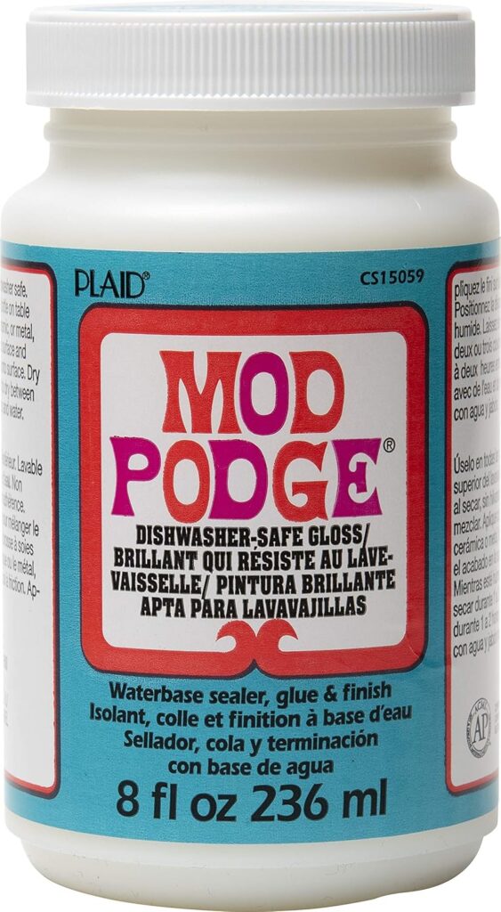 mod podge dishwasher safe sealer for kitchen decoupage