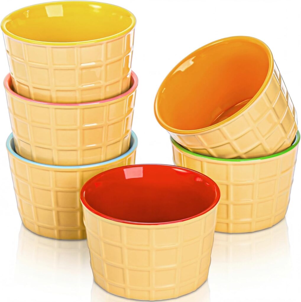 Waffle cone bowls for serving homemade ice cream
