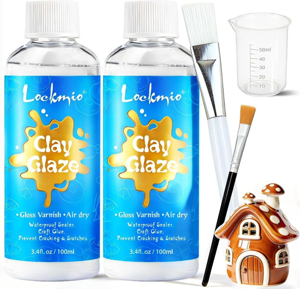 Air dry clay high gloss varnish 200ml protective sealant for DIY clay crafts