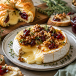 brie cheese recipes baked brie with cranberries pasta and pull apart bread on table