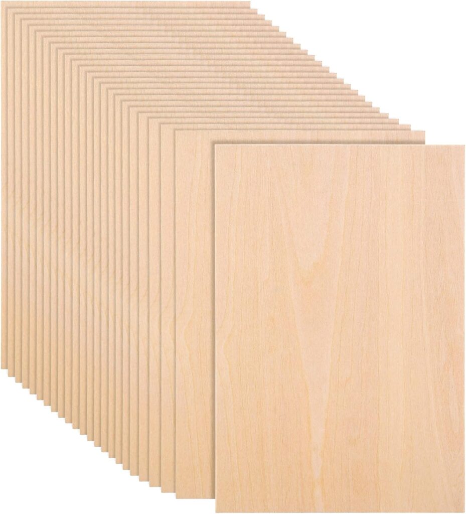 25-pack 8x12 inch basswood sheets for custom DIY moss wall frame backing
