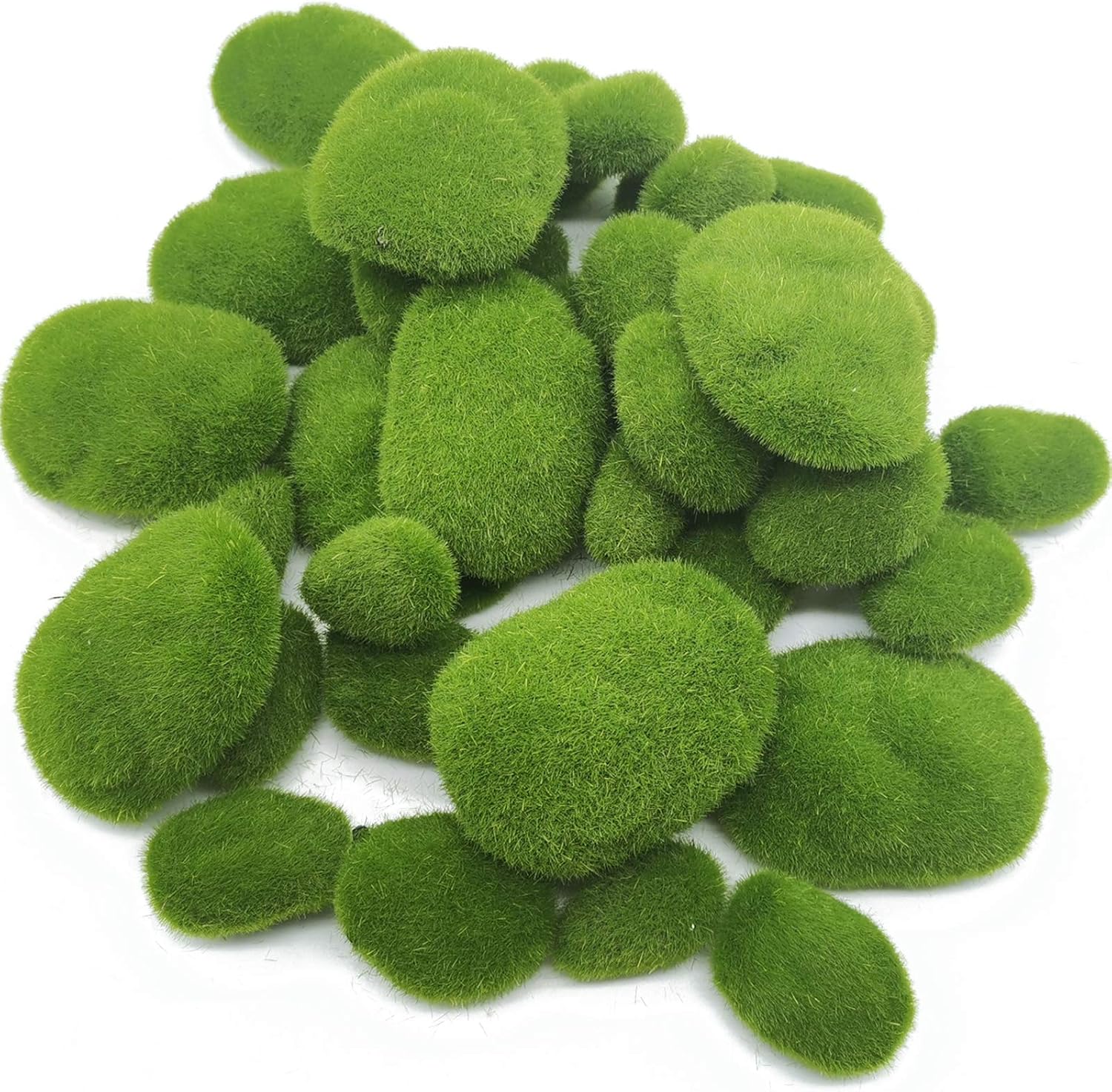 40-piece artificial moss rocks for DIY moss wall and terrarium decor
