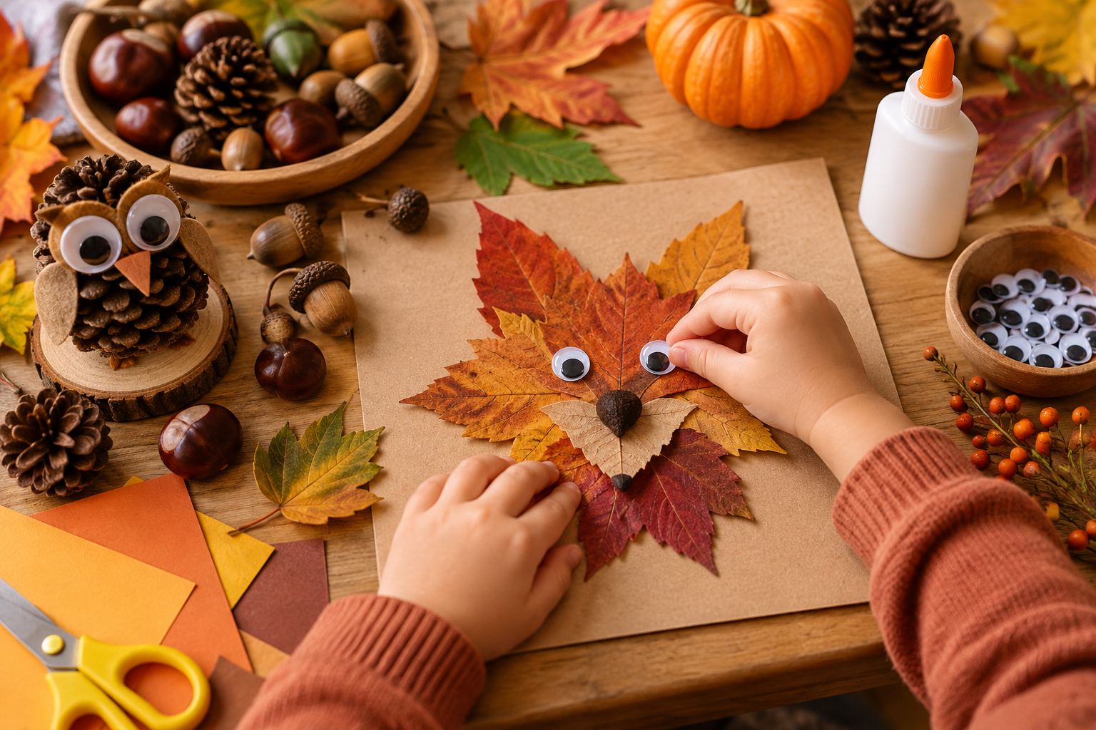 Kindergarten Fall Activities — Nature Crafts for Little Hands