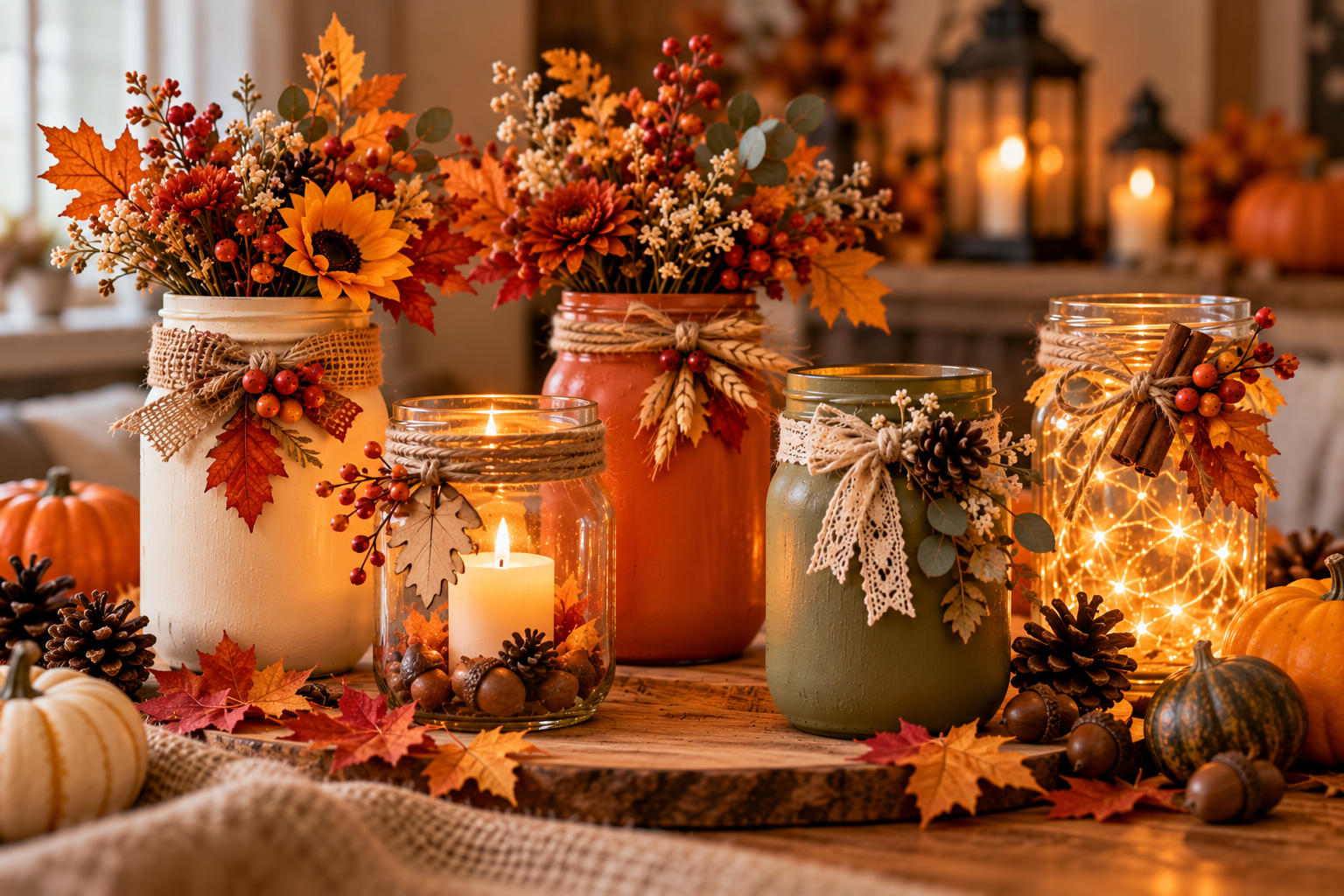 Mason Jar Fall Decor — Simple DIY Ideas for an Autumn Home