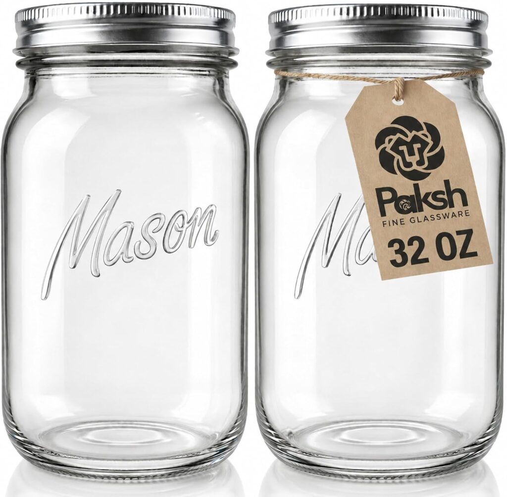 Paksh Novelty wide mouth mason jars 32oz for large fall floral arrangements
