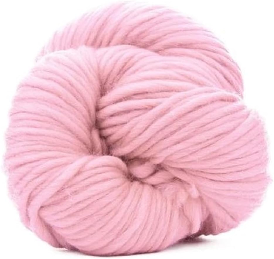 Revolution Fibers premium super bulky merino yarn candy floss pink for chunky striped scarf