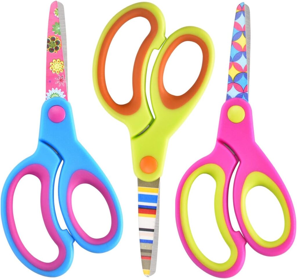 Zicolu kids scissors set for cutting fall craft shapes and paper