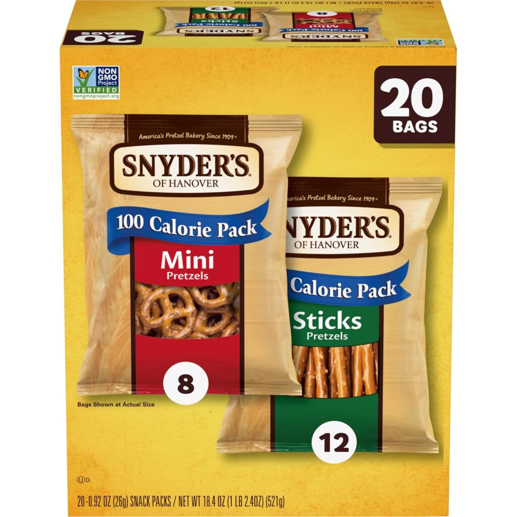 Pretzel sticks for making Halloween snacks and broomsticks